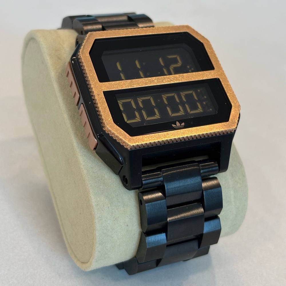 Men’s Adidas Archive MR2 Digital Watch - Black/Copper
